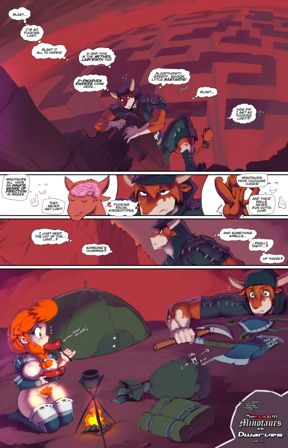 Minotaurs VS Dwarves [Fred Perry] - English - Porn Comic