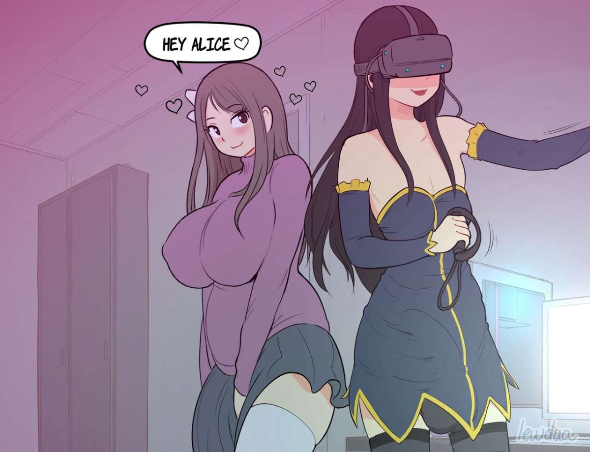 VR game - Alice and Natasha Hentai english 04