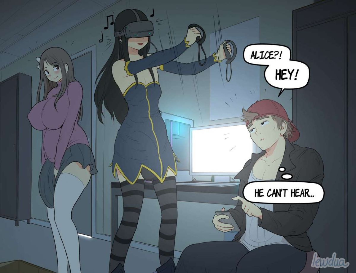 VR game - Alice and Natasha Hentai english 07