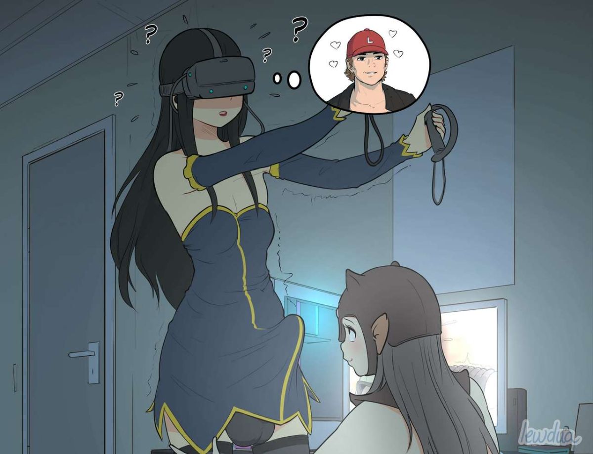 VR game - Alice and Natasha Hentai english 20