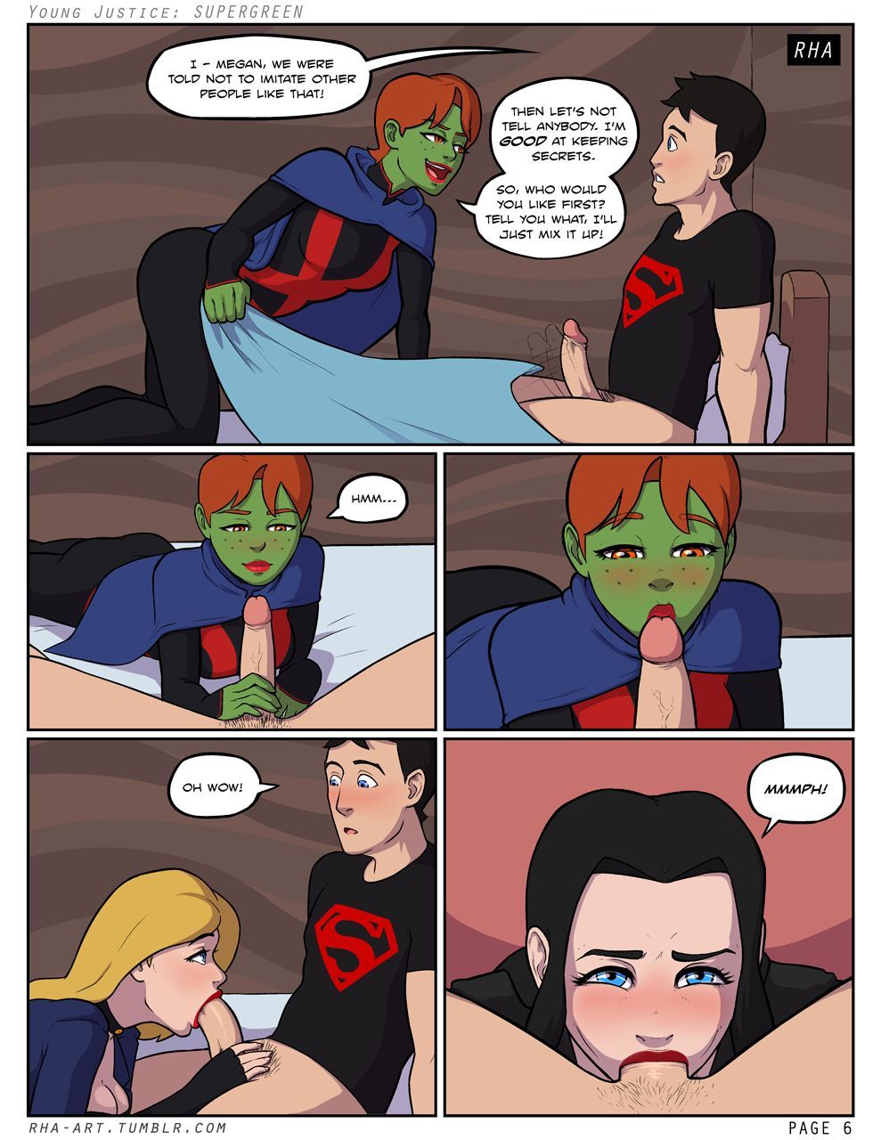 Supergreen young justice porn comic