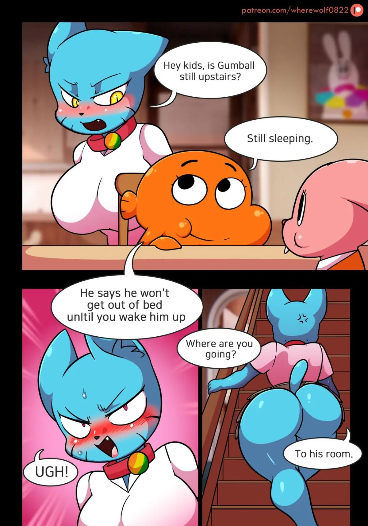 Lusty World of Nicole 1 (O Incrível Mundo de Gumball) [Wherewolf] - English  - Porn Comic