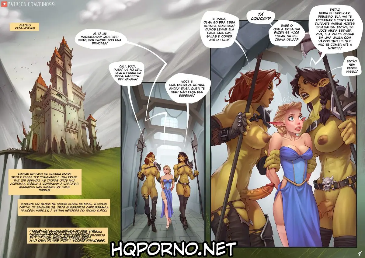 Captive of the Orcs [Rino99] - English - Porn Comic