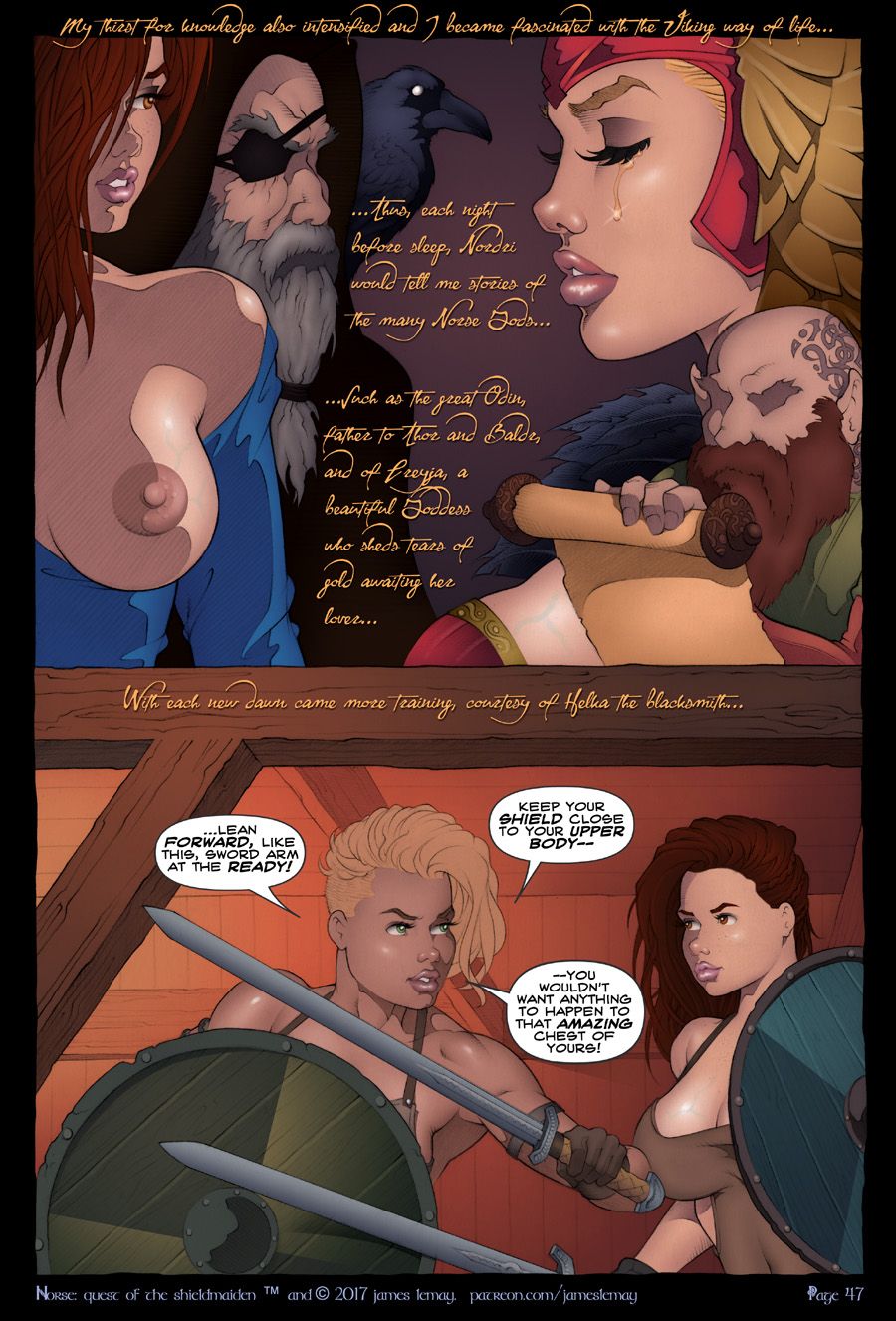 Norse: Quest of The Shield Maiden Hentai english 48