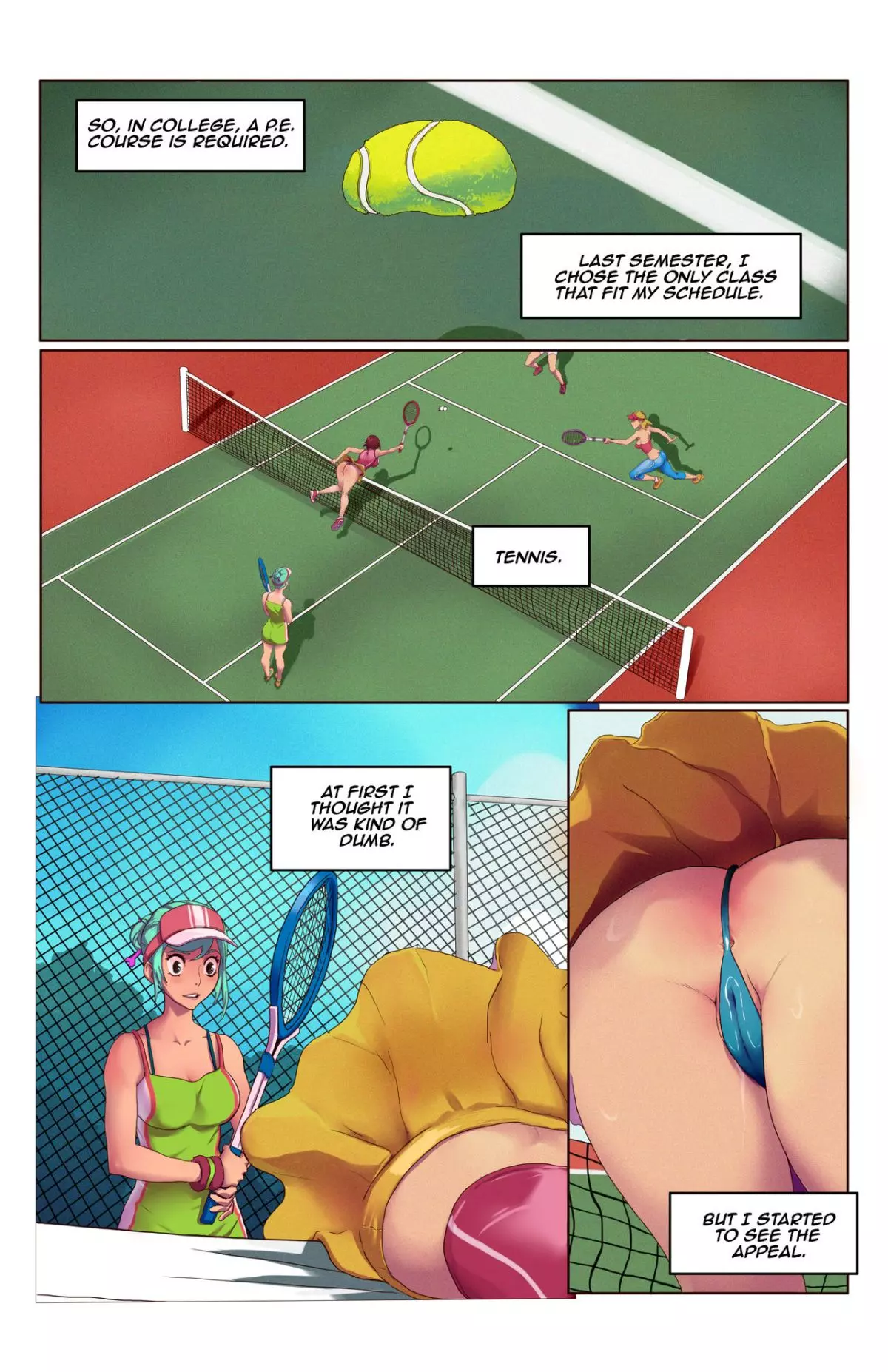 Time Stop and bop: Tennis [Tentacle Monster Chu] - English - Porn Comic