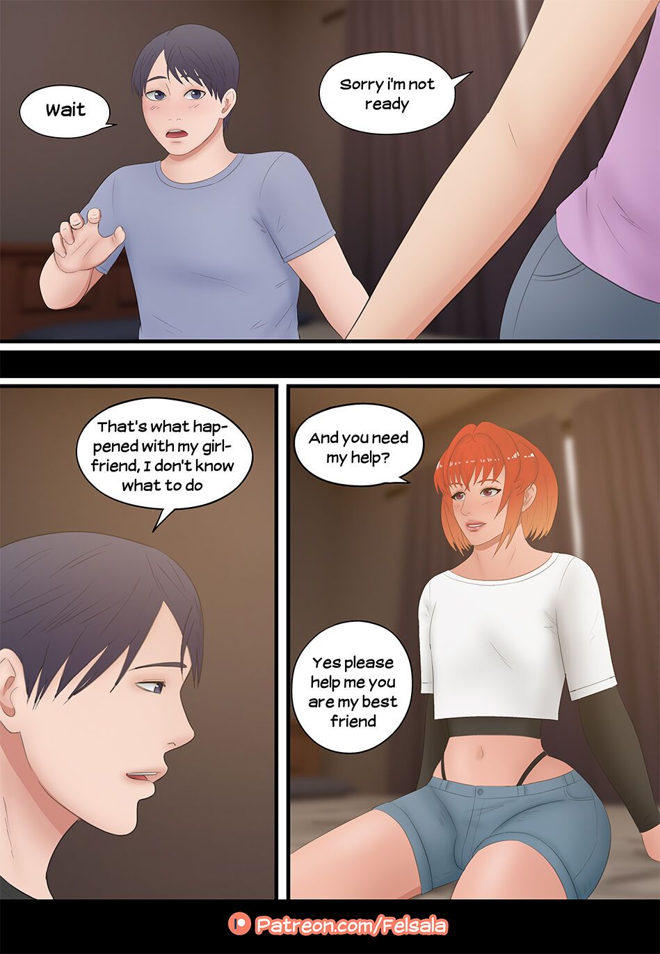 Cartoon Porn Friends - Friends Help Each Other Hentai english 03 - Porn Comic