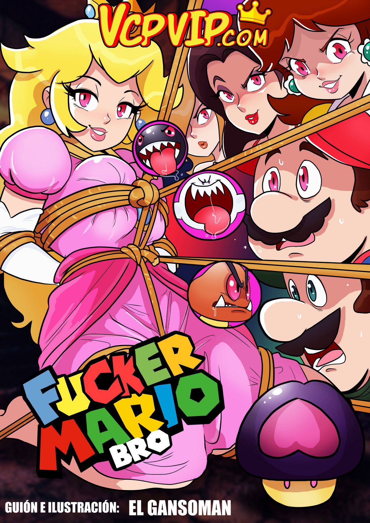 Fucker Mario Bro Porn Comic english 01