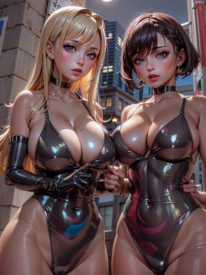 Shiny latex girls Part 1 Porn Comic english 200