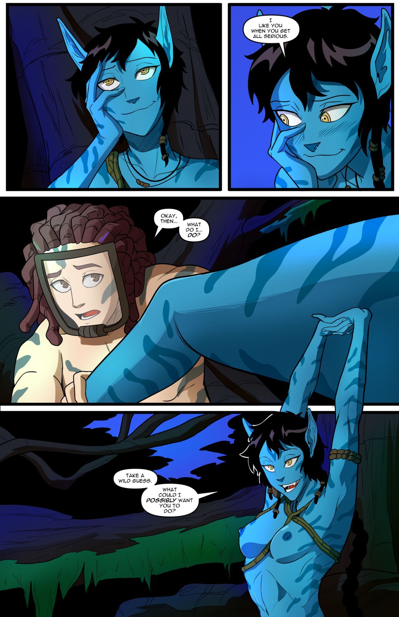 Avatar blue porn comics