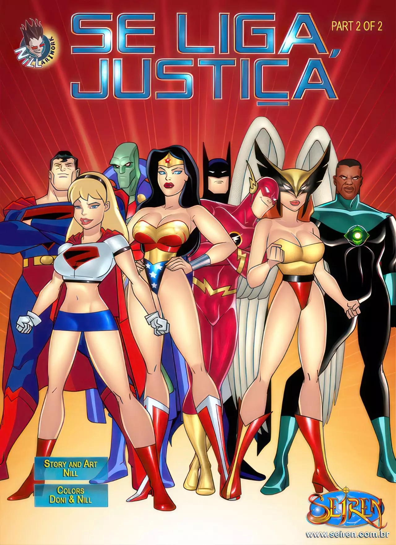 It Up League, Justice part 2 of 2 (Liga da Justiça) [Seiren (Doni)] -  English - Porn Comic
