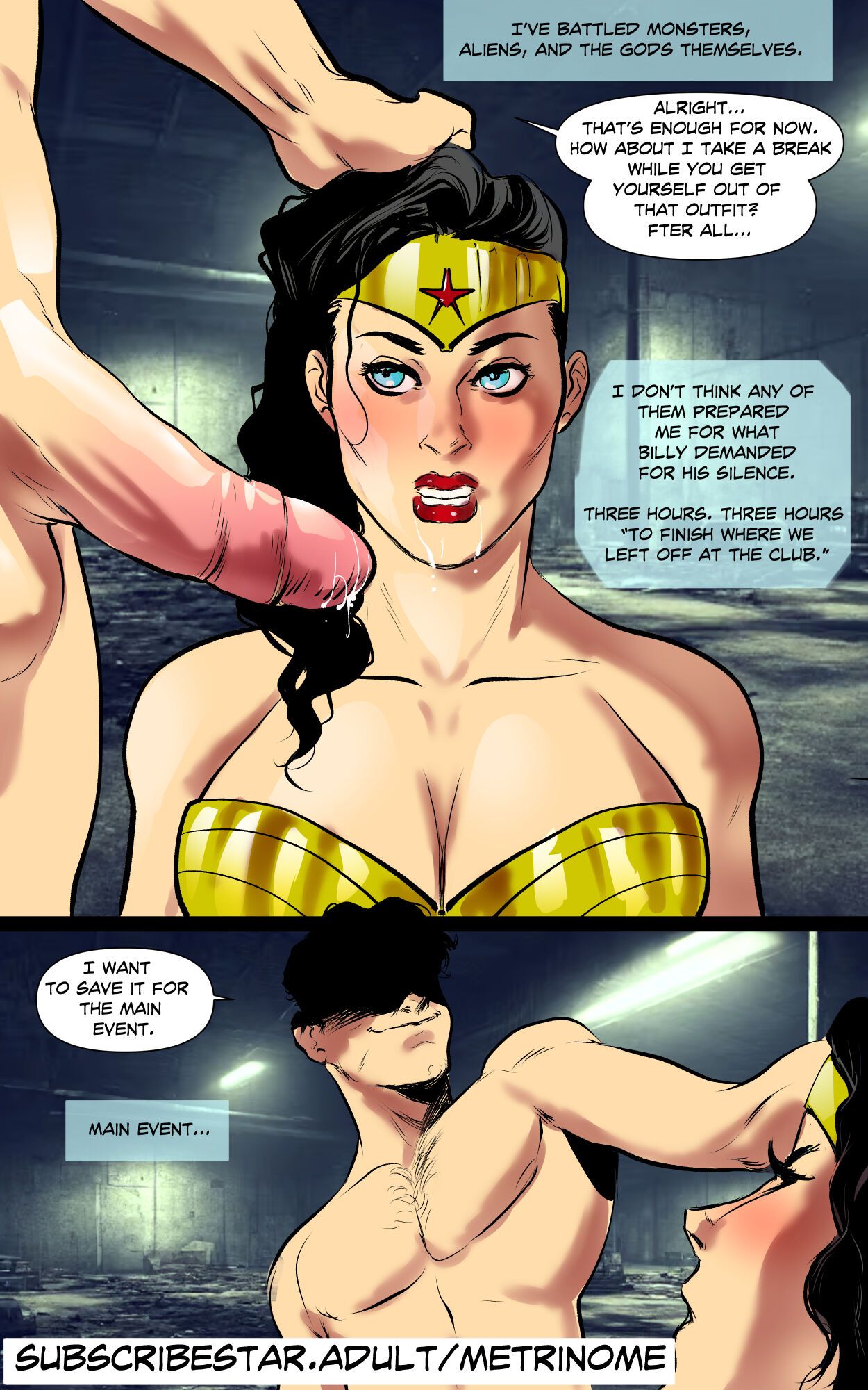 Wonder Wife Porn Comics - Wonder Woman Blackmailed Porn Comic english 03 - Porn Comic
