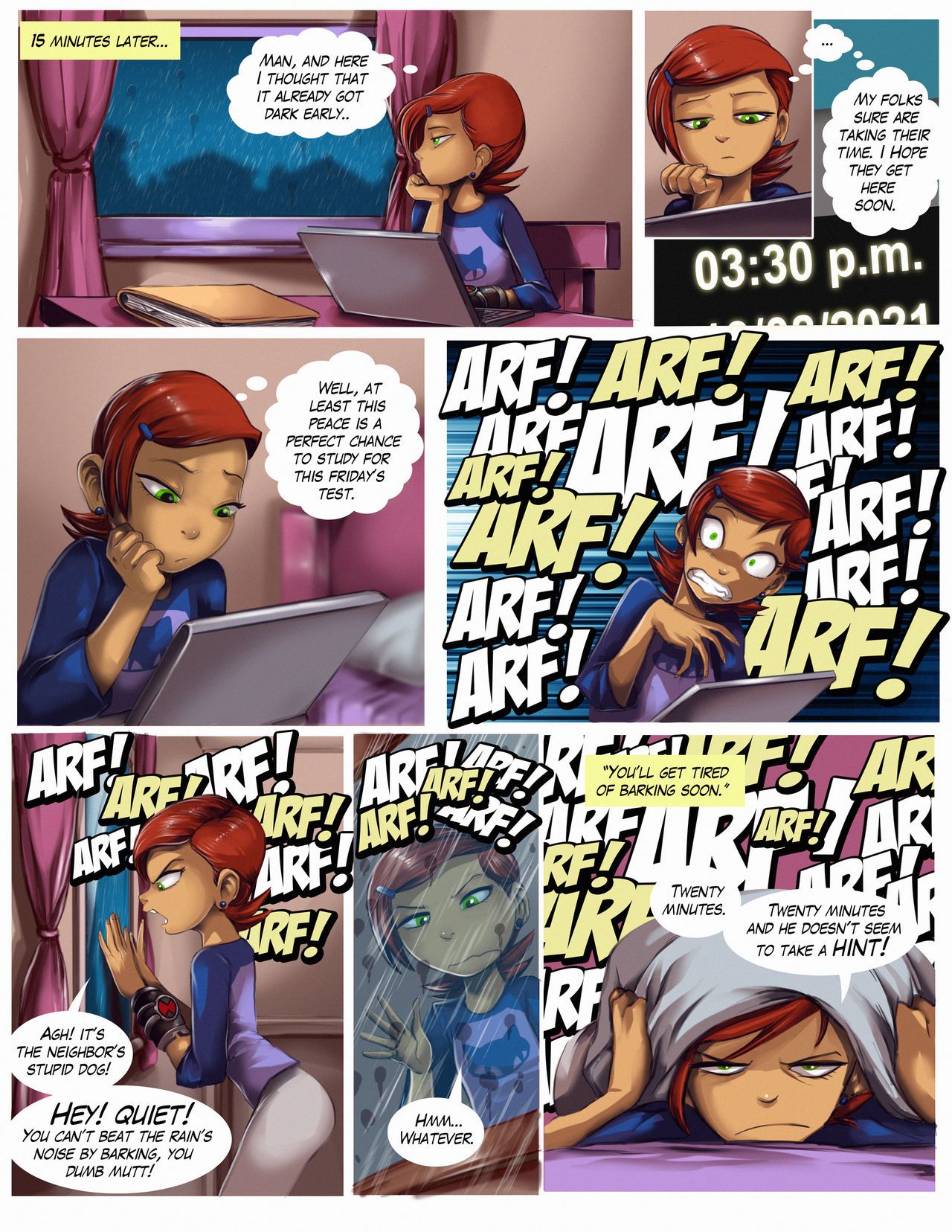A Casual Day of Aliens Porn Comic english 14