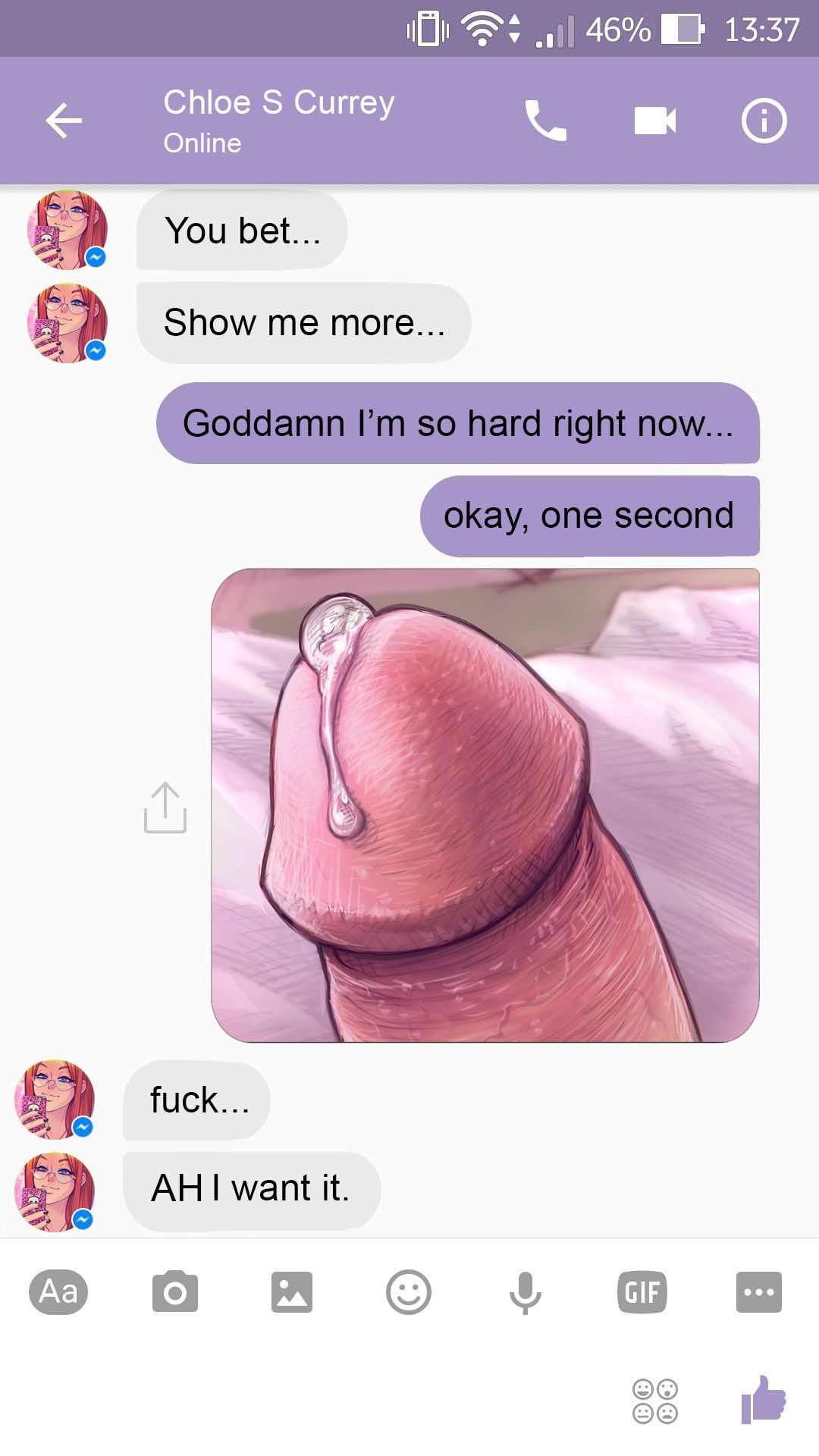 A Chat With Chloe Part 1 - Text Message  Porn Comic english 08
