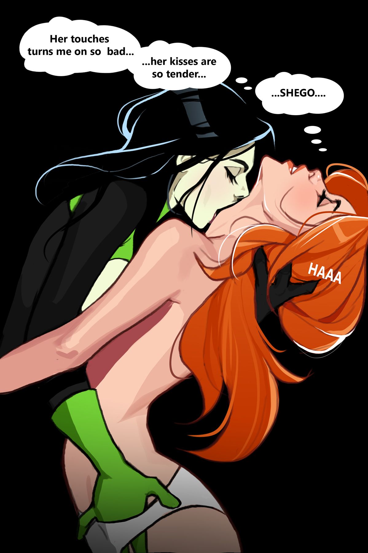 Kim and Shego: Date on the Roof Porn Comic english 08
