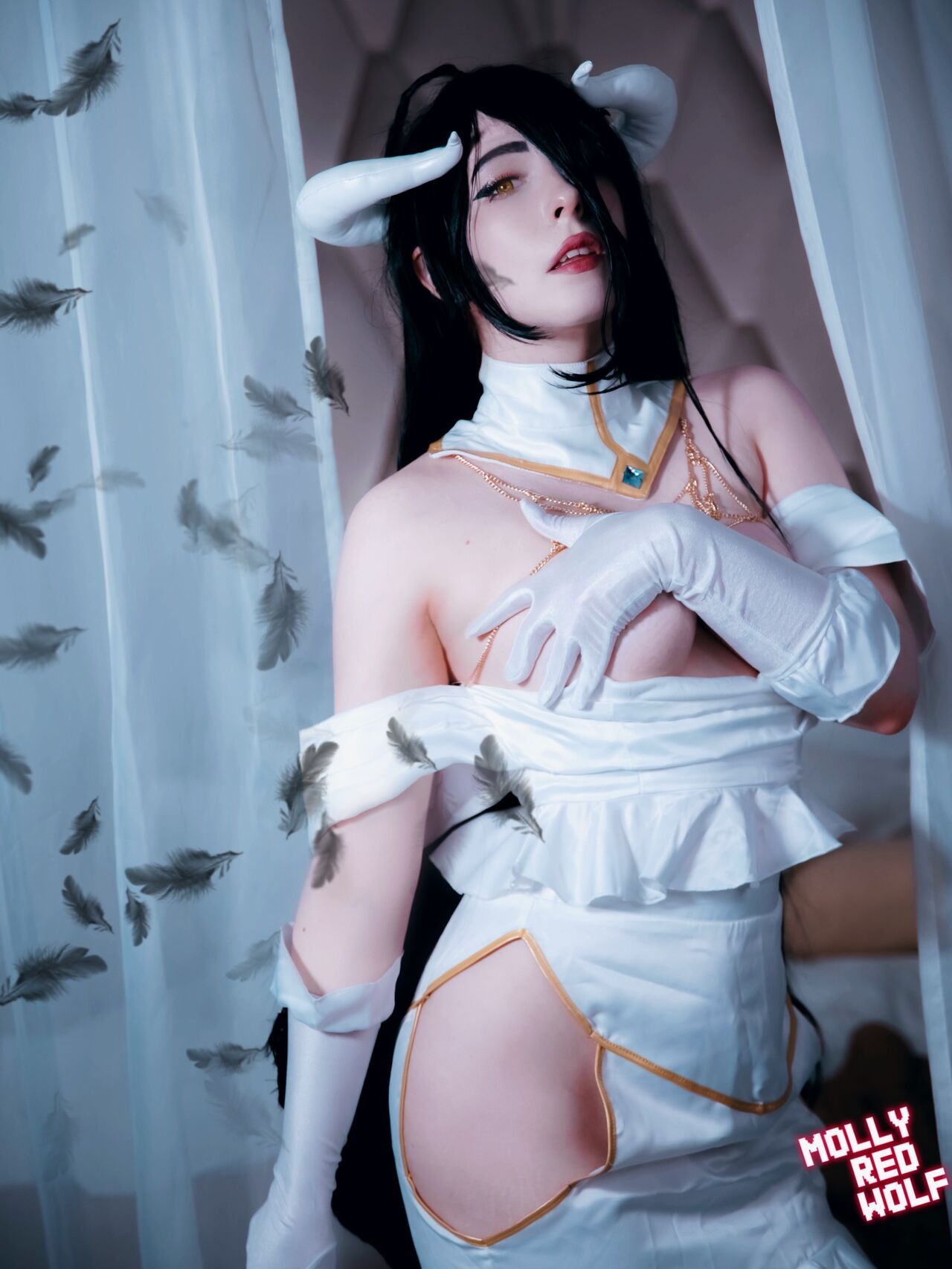  MollyRedWolf Albedo cosplay Porn Comic english 08