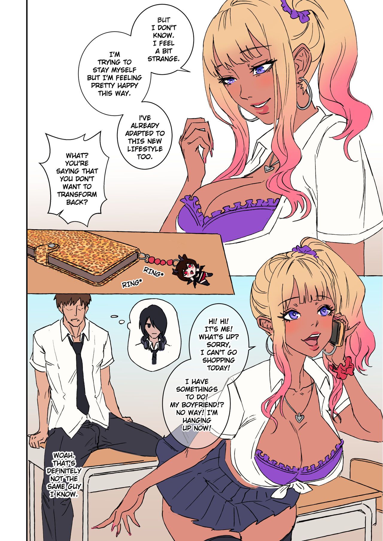 Transformed Into A Woman - My Shy Best Friend Turned Into a Gal Girl Porn Comic english 11 - Porn Comic