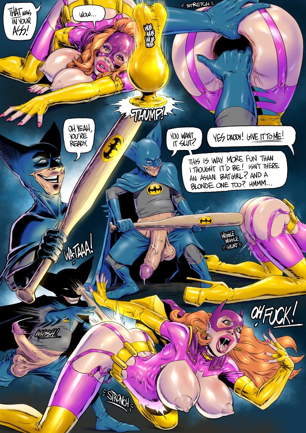 Bat Girl vs Bat Mite Porn Comic english 06