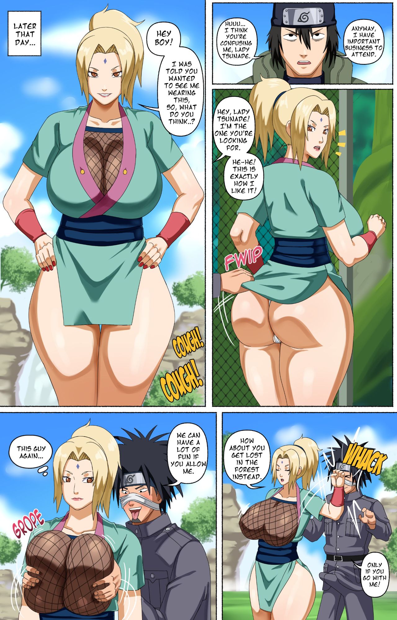 Tsunade And Her Assistants Porn Comic english 16