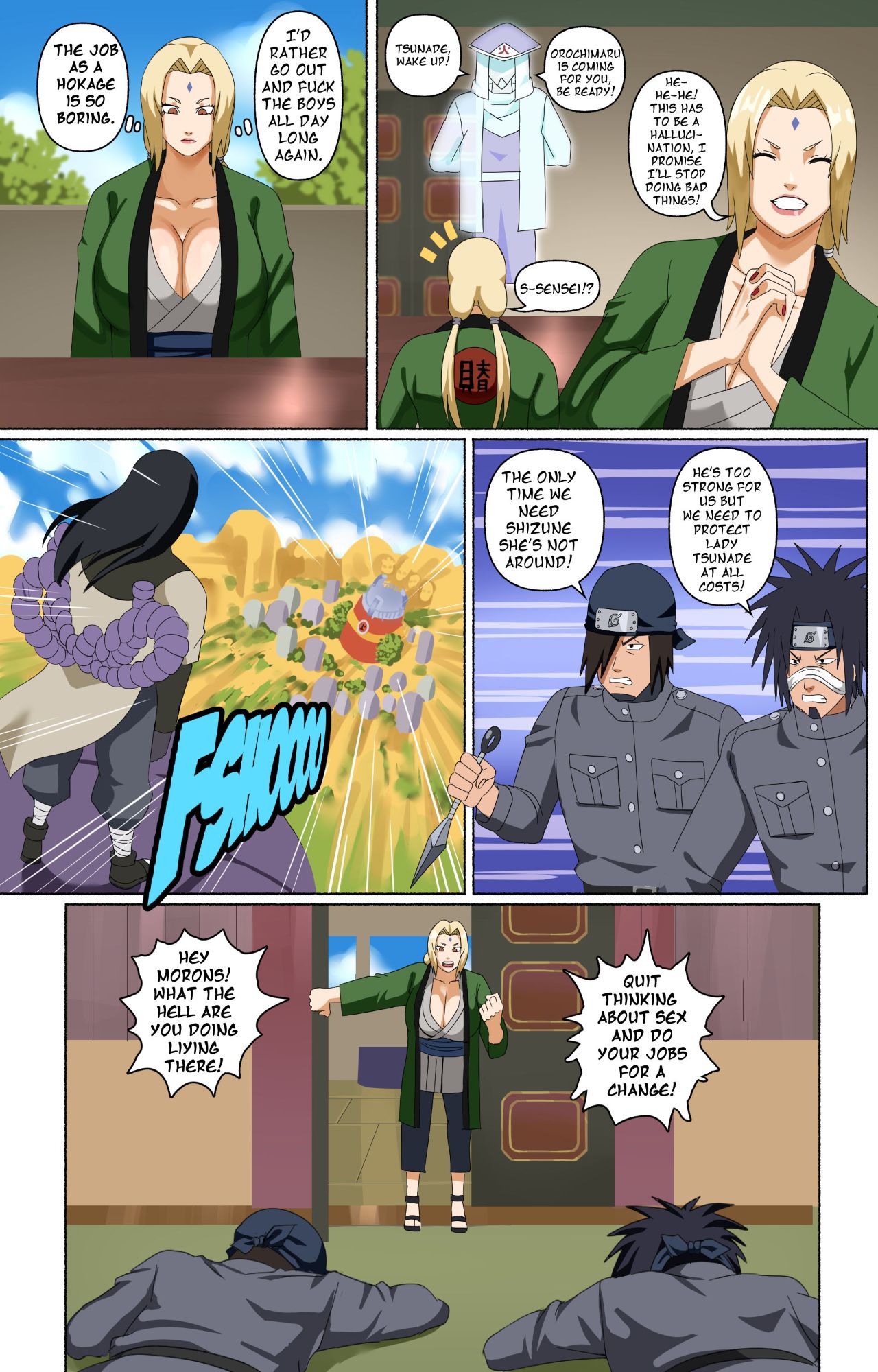 Tsunade And Her Assistants Porn Comic english 23