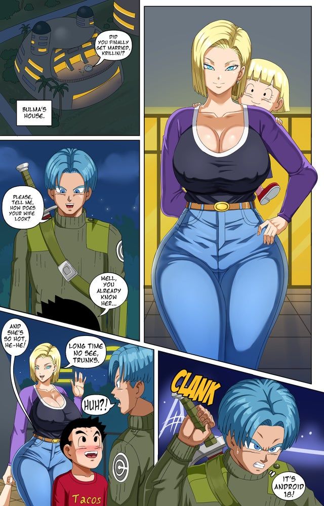Android 18 and Trunks By PinkPawg Porn Comic english 01