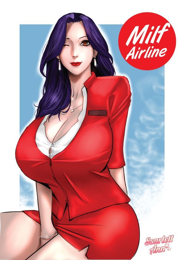 Milf Airline Porn Comic english 01