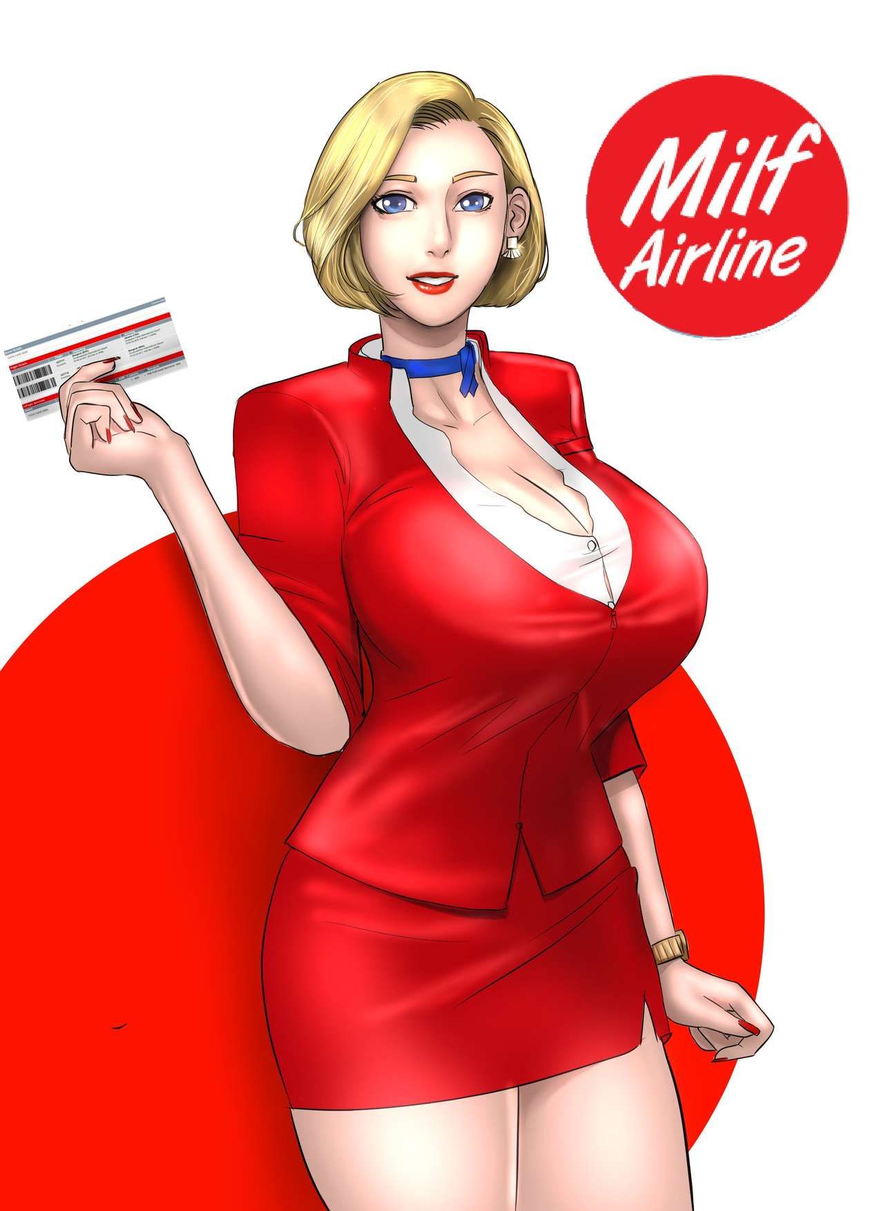 Milf Airline Porn Comic english 35