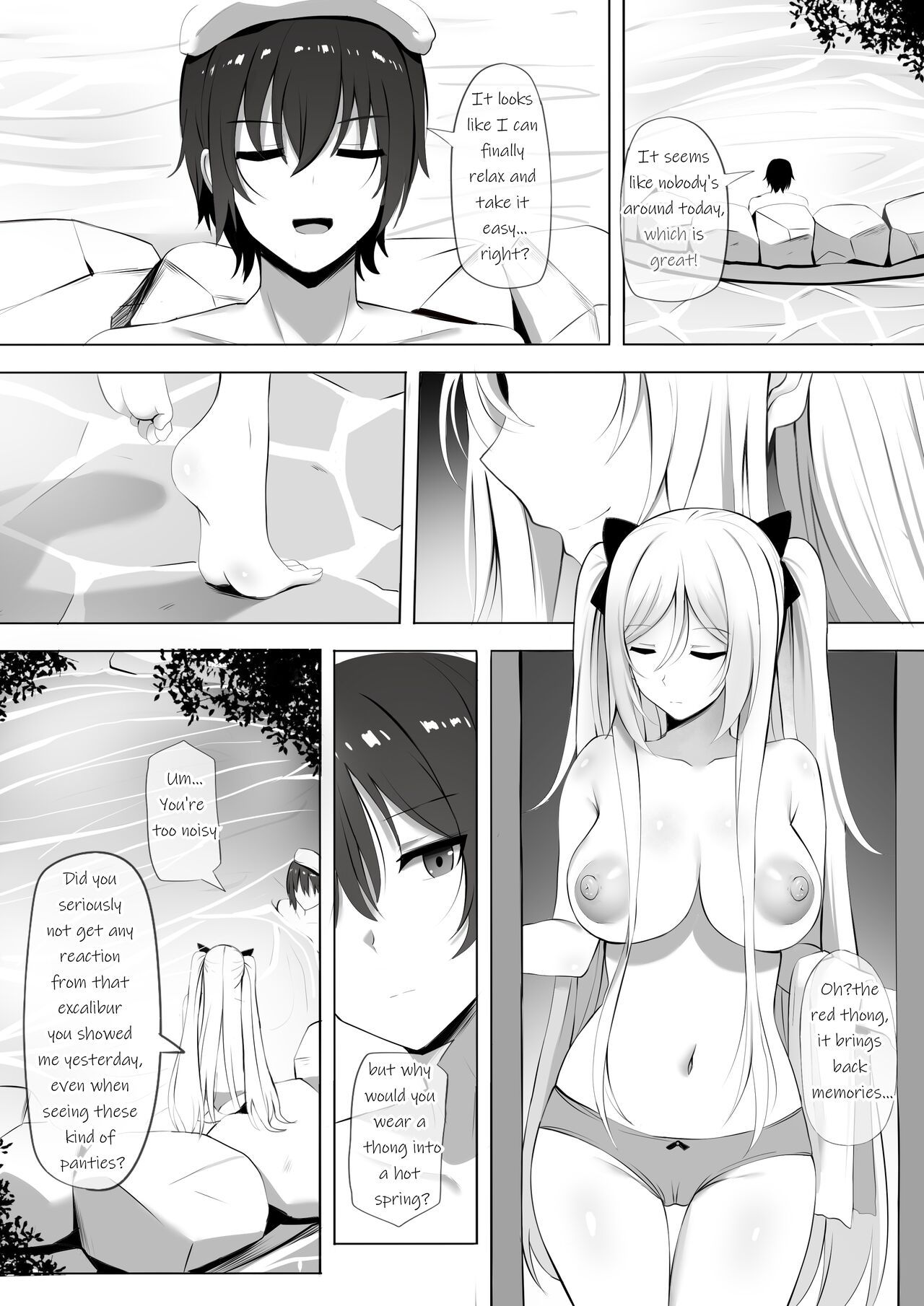 Onsen de Shadow-sama ni Naru!  Porn Comic english 02