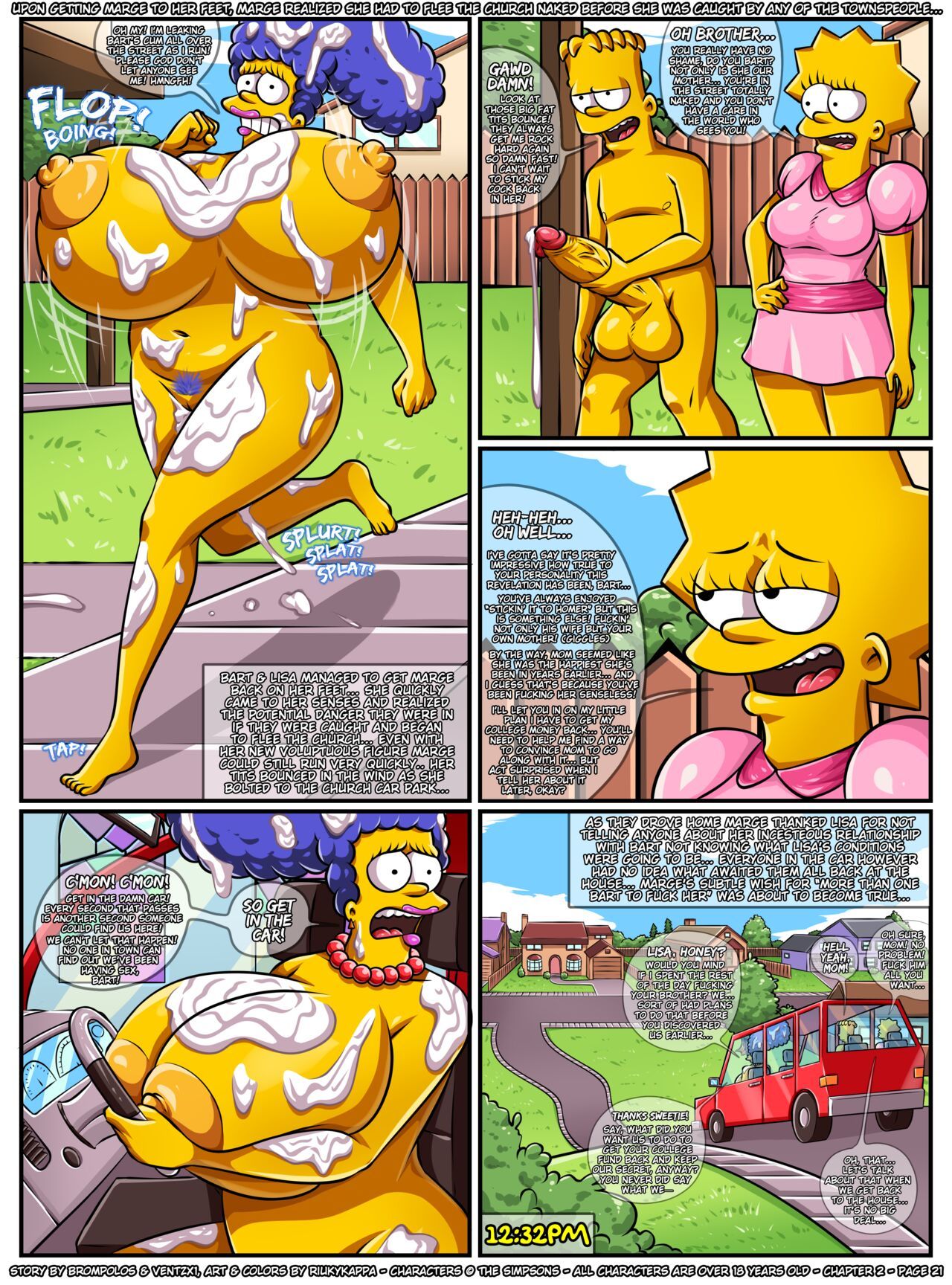 Marge simpson a day at the park porn comic