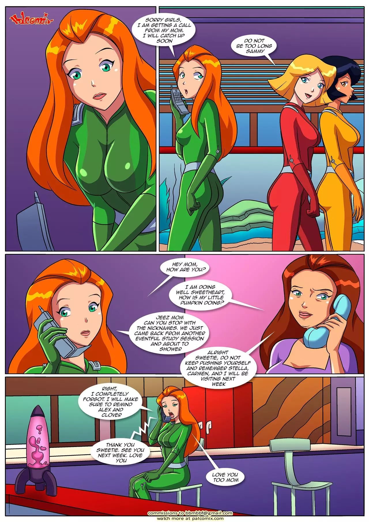 Rus tilida Totally Spies porno komikslar Rus tilida Totally Spies porno komikslar
