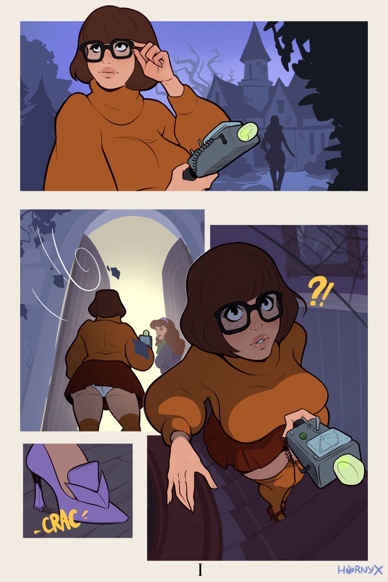 Velma And Daphne’s Spooky Night  Porn Comic english 01