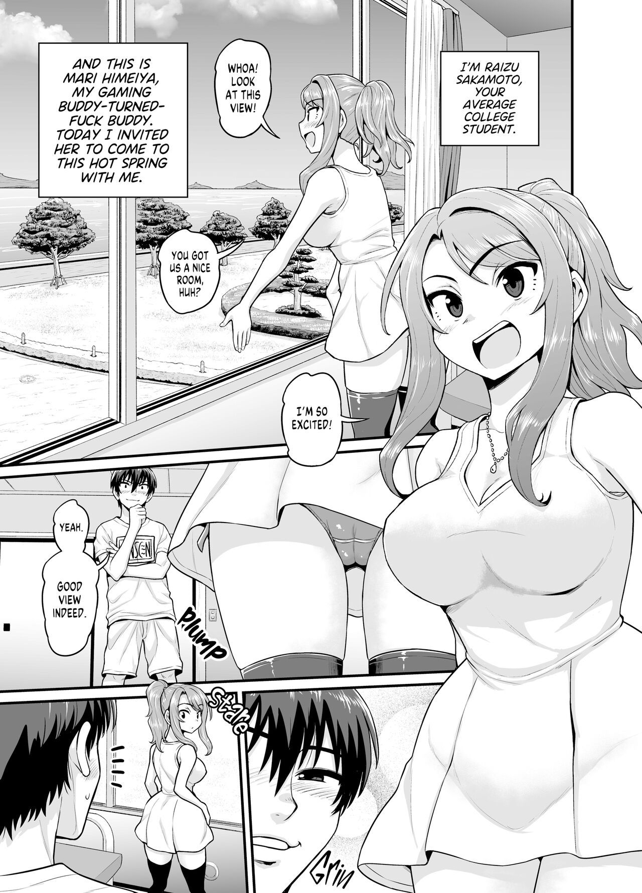 English 3x Hot - Getting it On With Your Gaming Buddy at the Hot Spring Porn Comic english  02 - Porn Comic