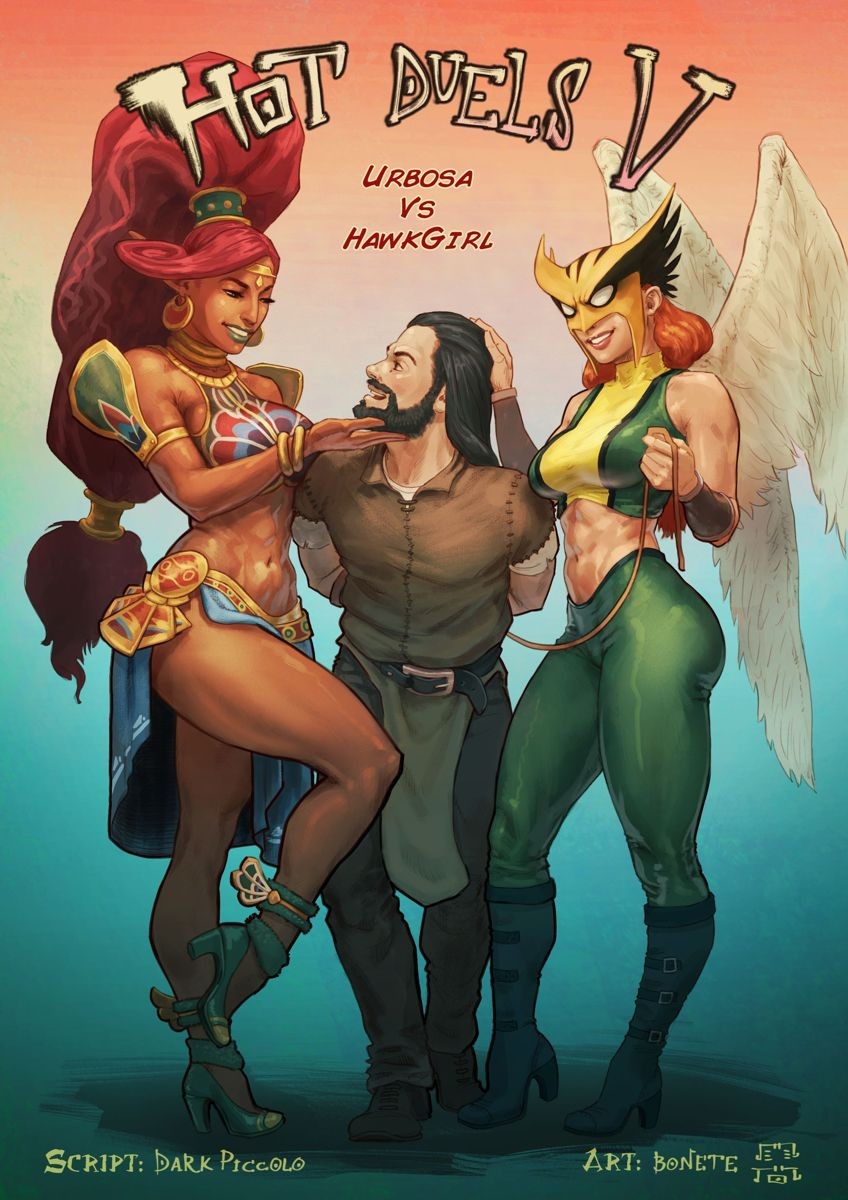 Hot Duels V: Urbosa Vs Hawkgirl Porn Comic english 01