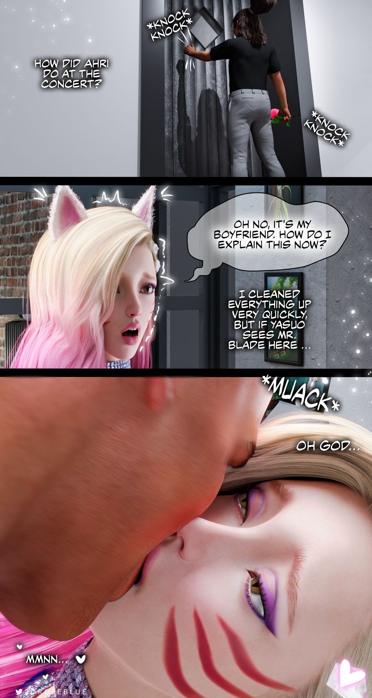 Seraphine Forbidden Love Part 3: Ahri Power Of Love Porn Comic english 60