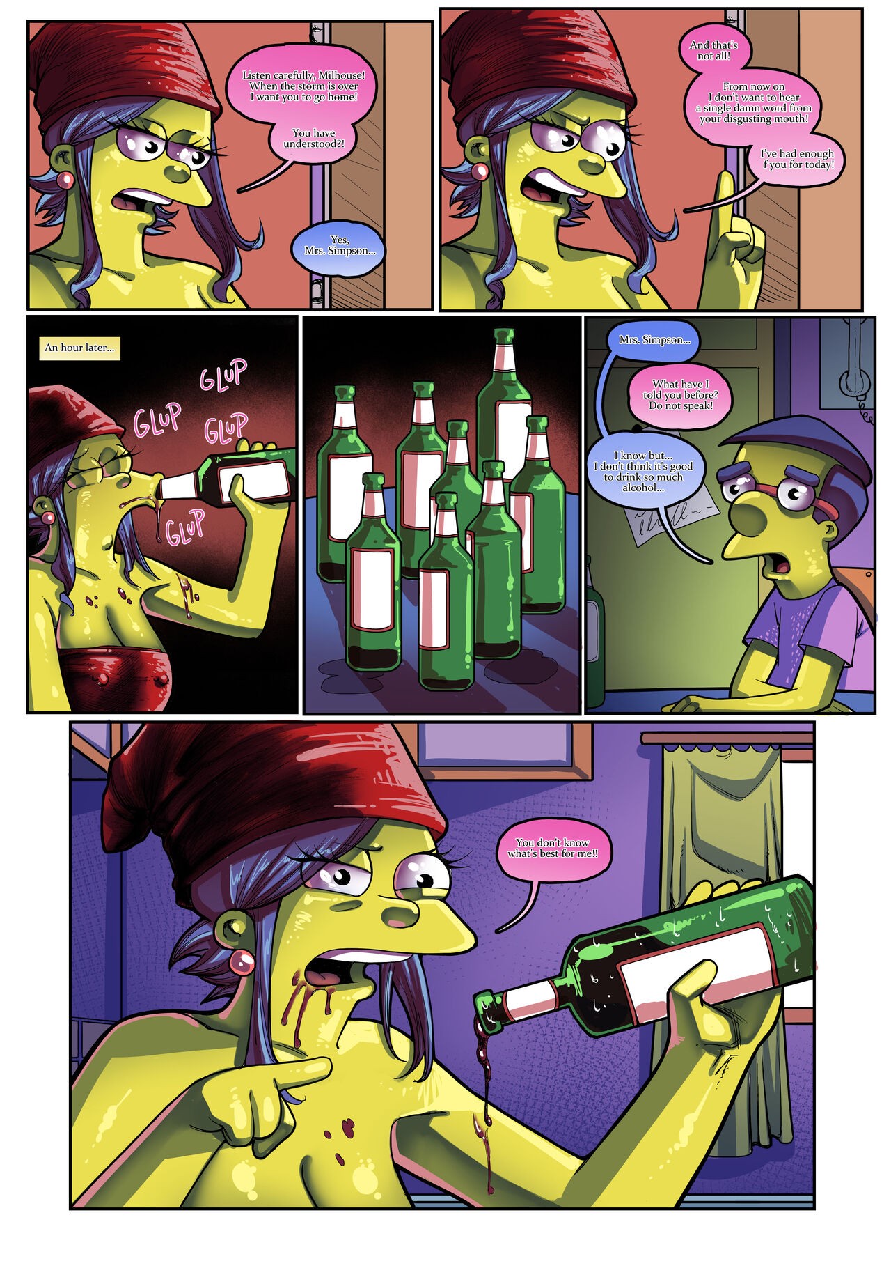 The Simpsons ”My Best Friend’s Mom” Porn Comic english 48