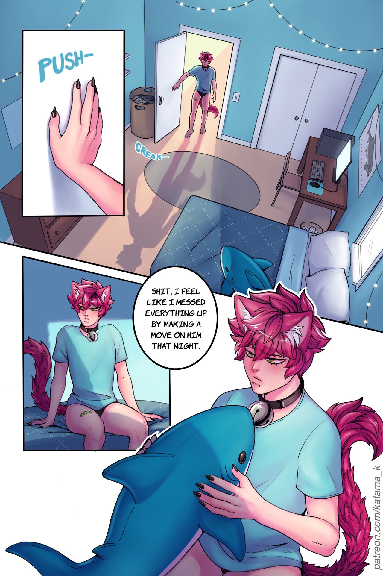 Catboy Roommates Porn Comic english 10