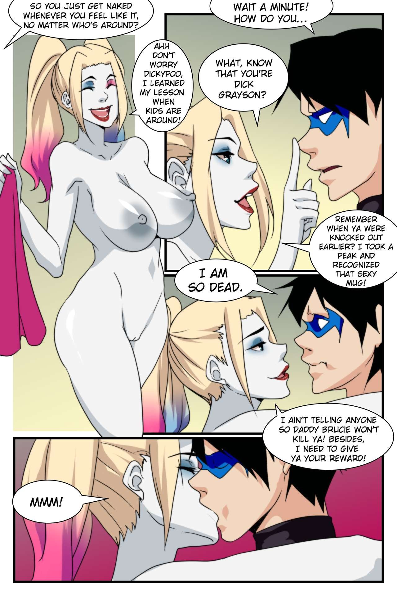 Dick N Harley Quinn Porn Comic english 03