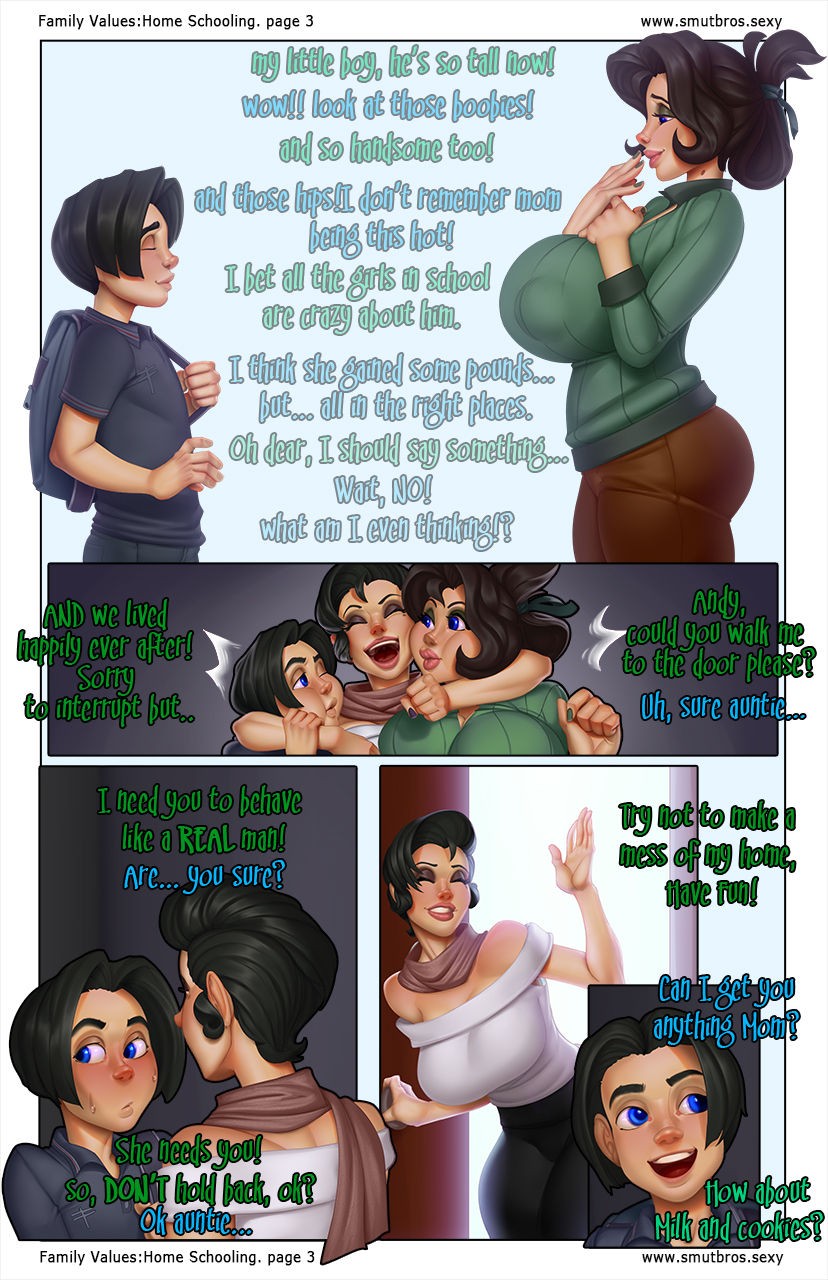 Family Value Part 2: Home Schooling Porn Comic english 04