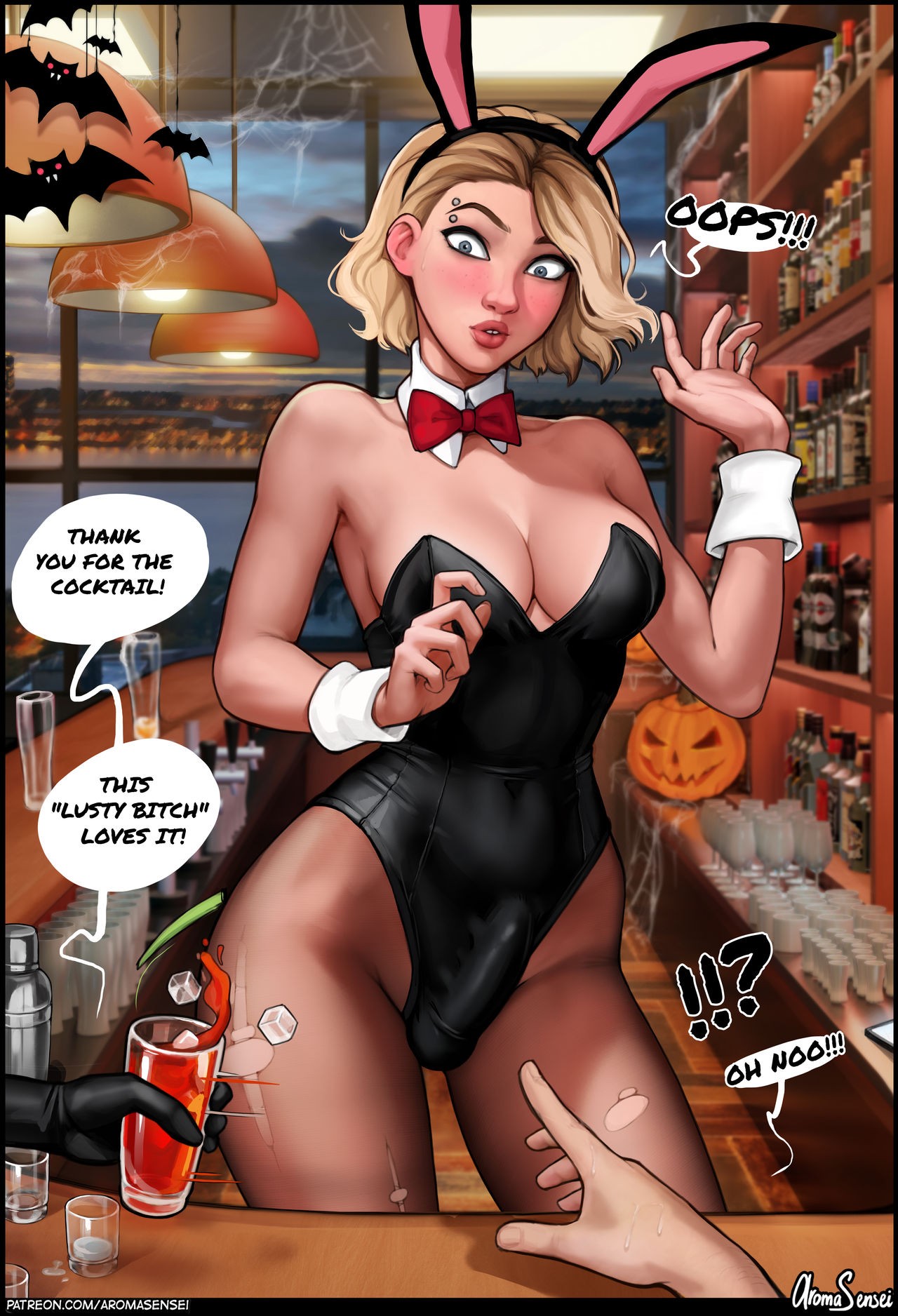 Halloween party at Frozen Inc Porn Comic english 04