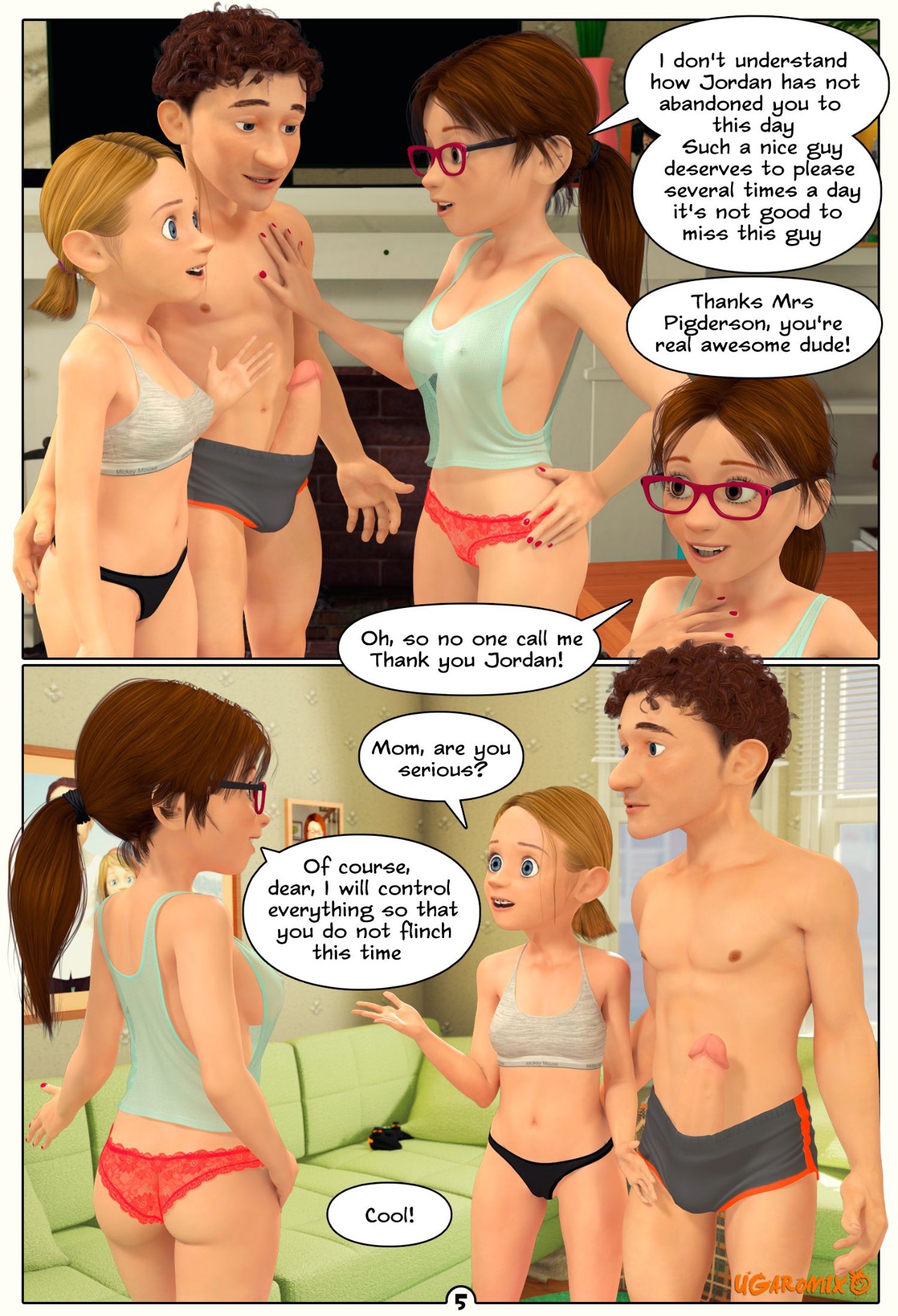 Inside Riley Part 3: Morning Stretch Porn Comic english 06