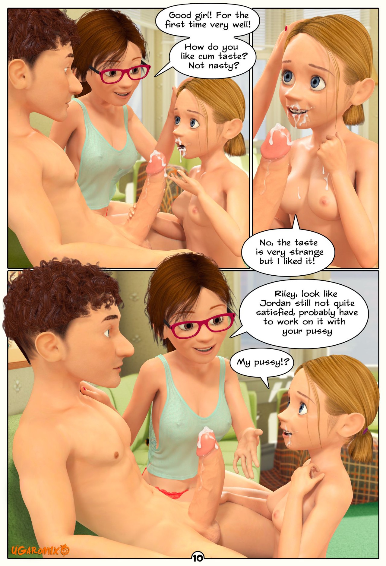 Inside Riley Part 3: Morning Stretch Porn Comic english 11