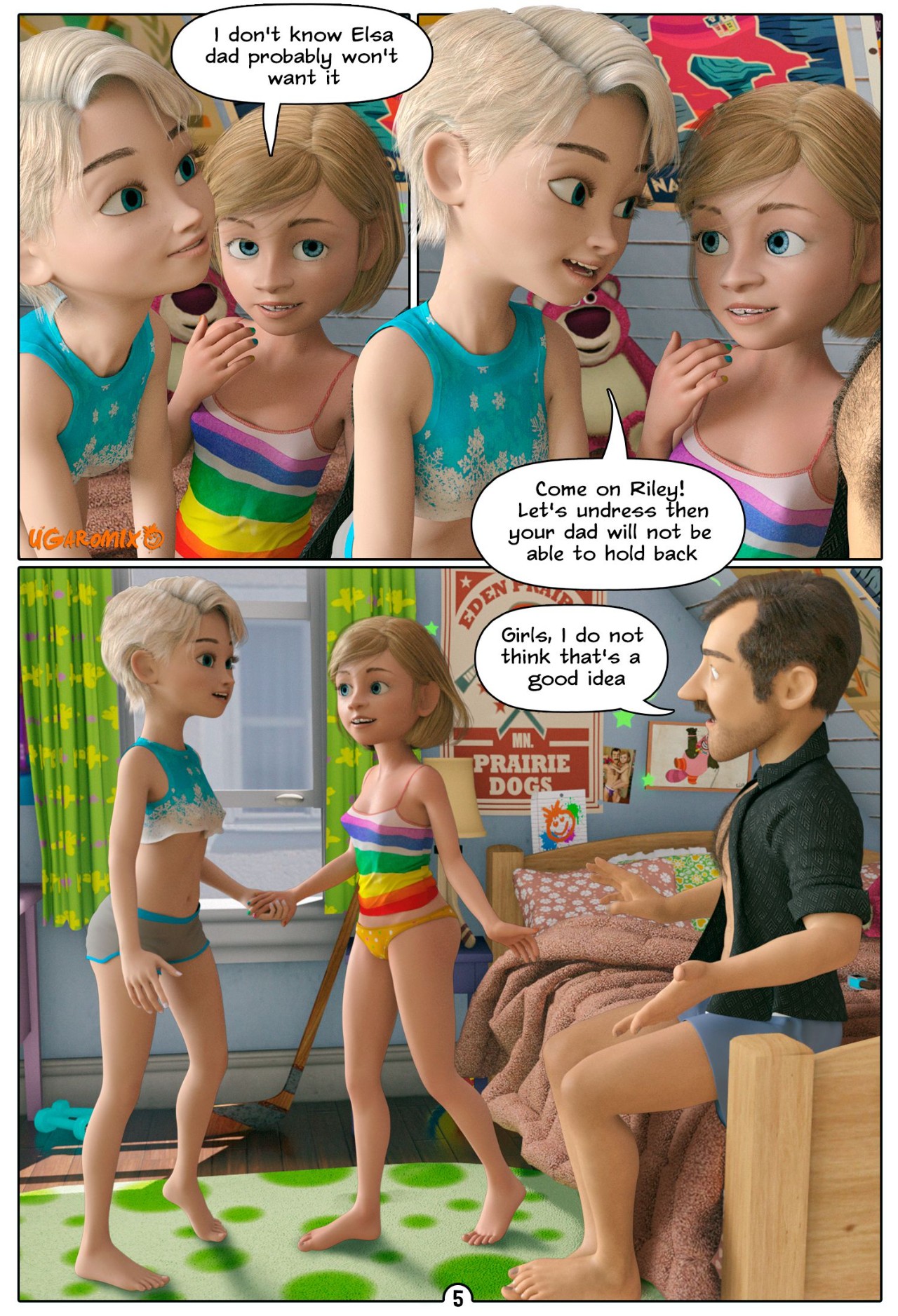 Inside Riley Part 4: Lesson For Elsa Porn Comic english 06