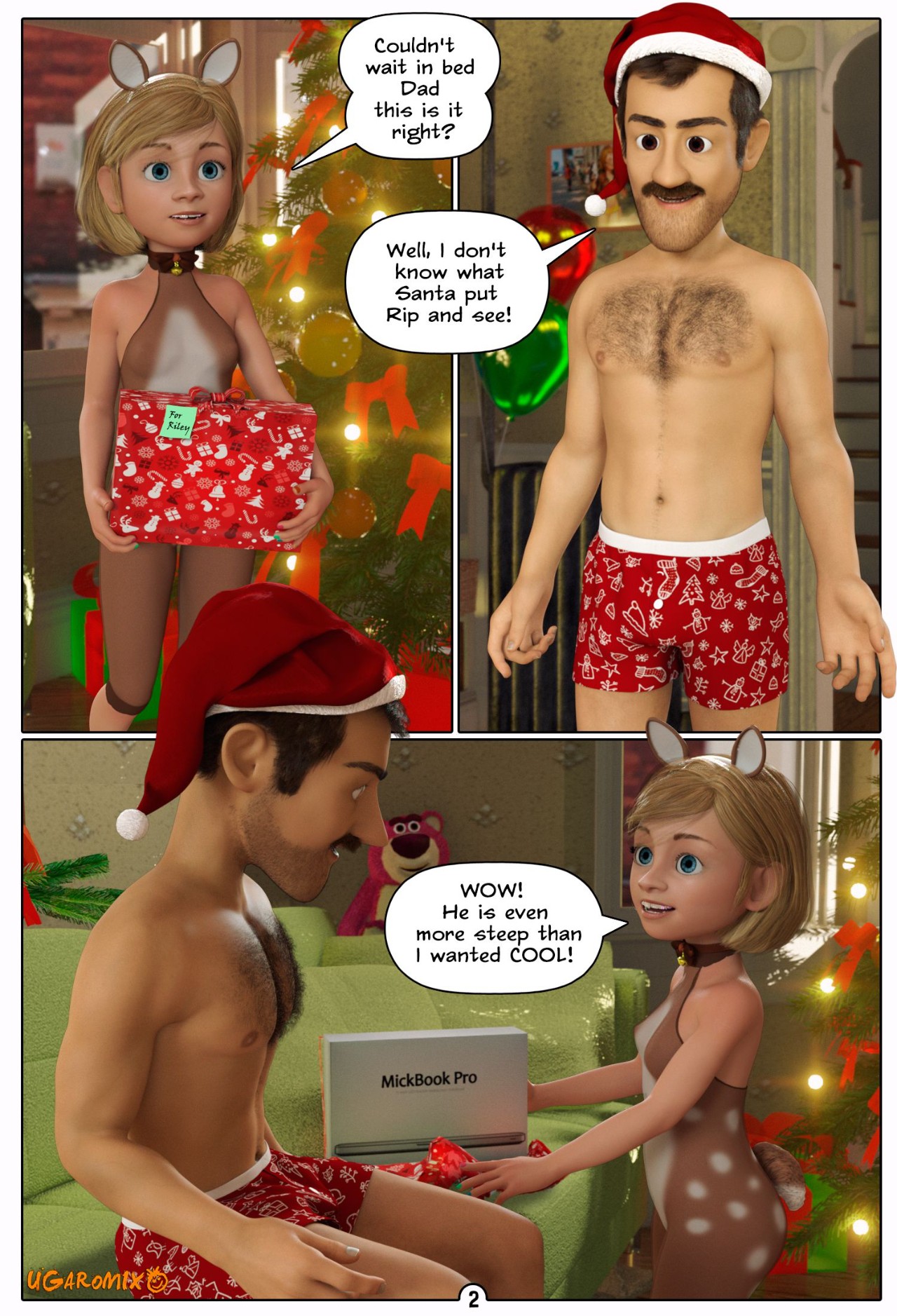 Inside Riley Part 5: Family Christmas Porn Comic english 03