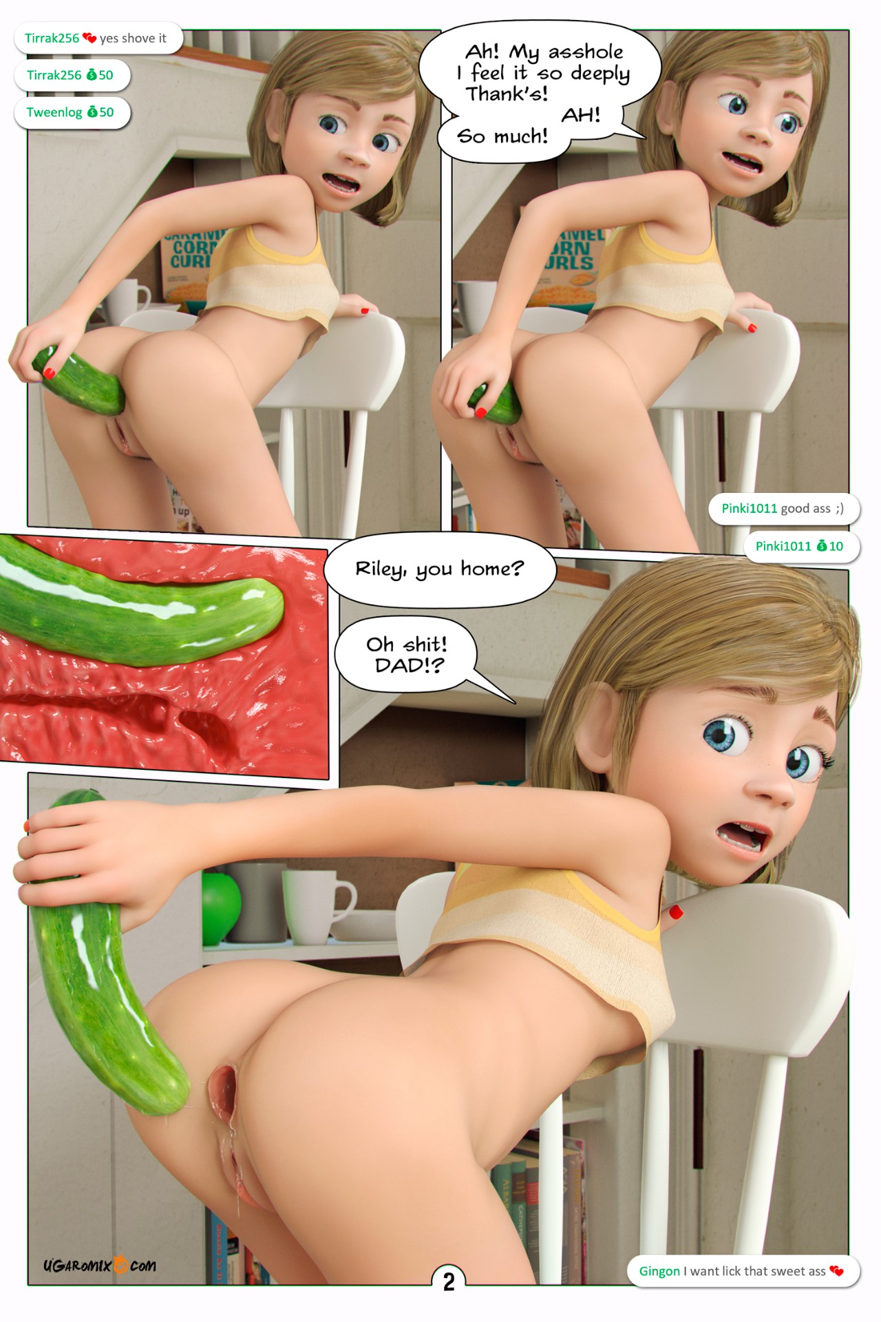 Inside Riley PArt 7: Cucumber Salad Porn Comic english 03