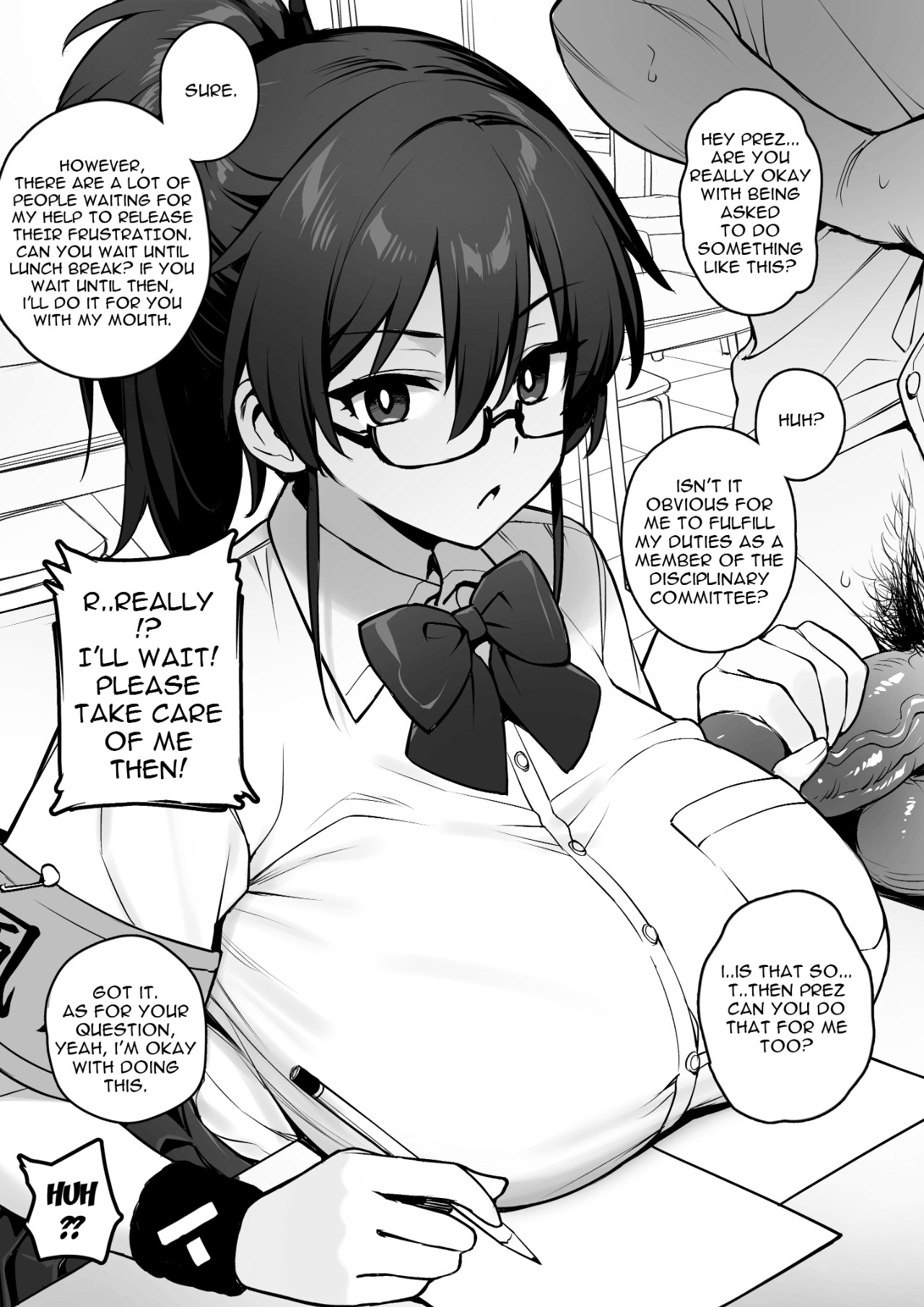 Rumor Has It That The New President Of The Disciplinary Committee Has a Huge Rack Porn Comic english 07