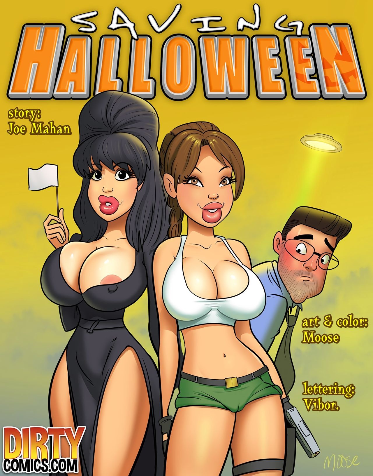 Saving Halloween Porn Comic english 01