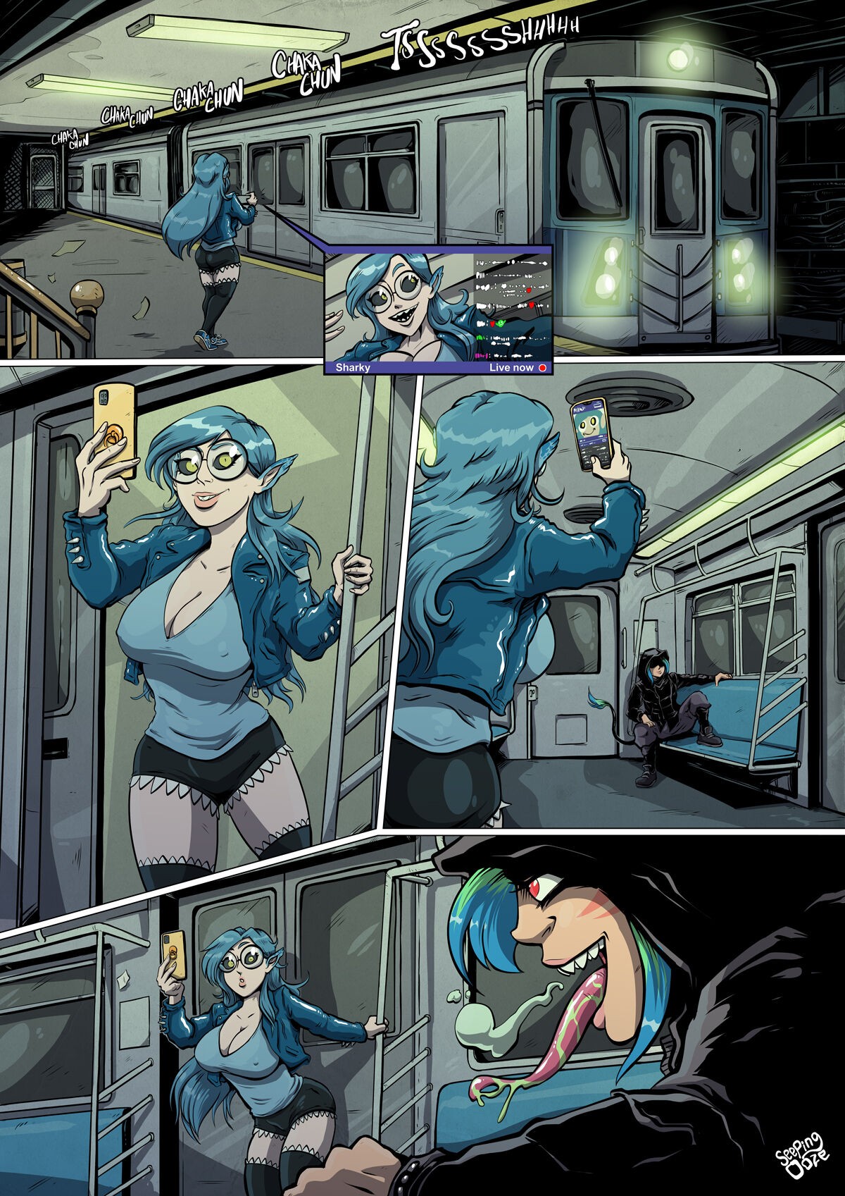 Symbiote Catgirl Porn Comic english 08