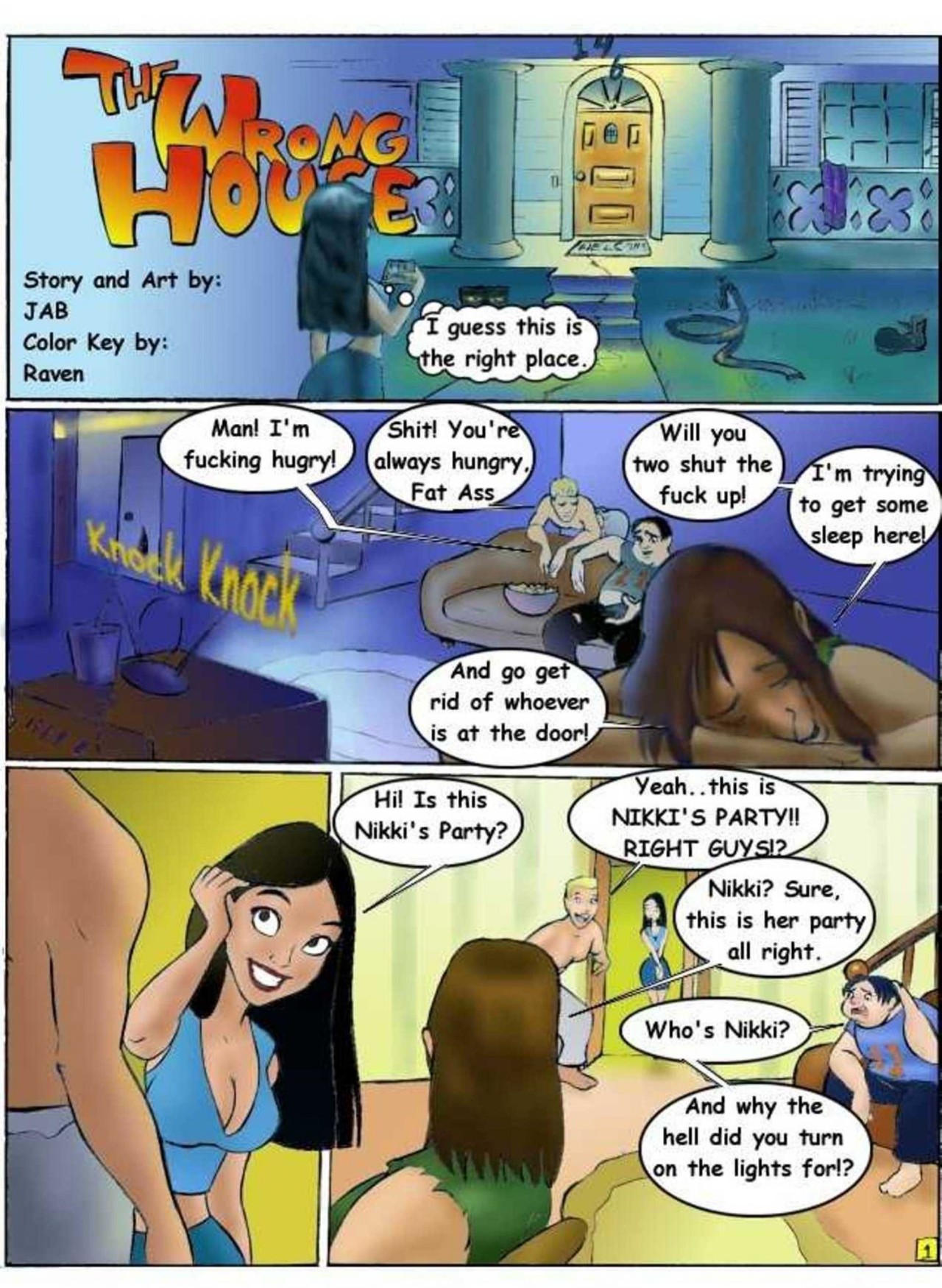 The Wrong House Part 1 Porn Comic english 01