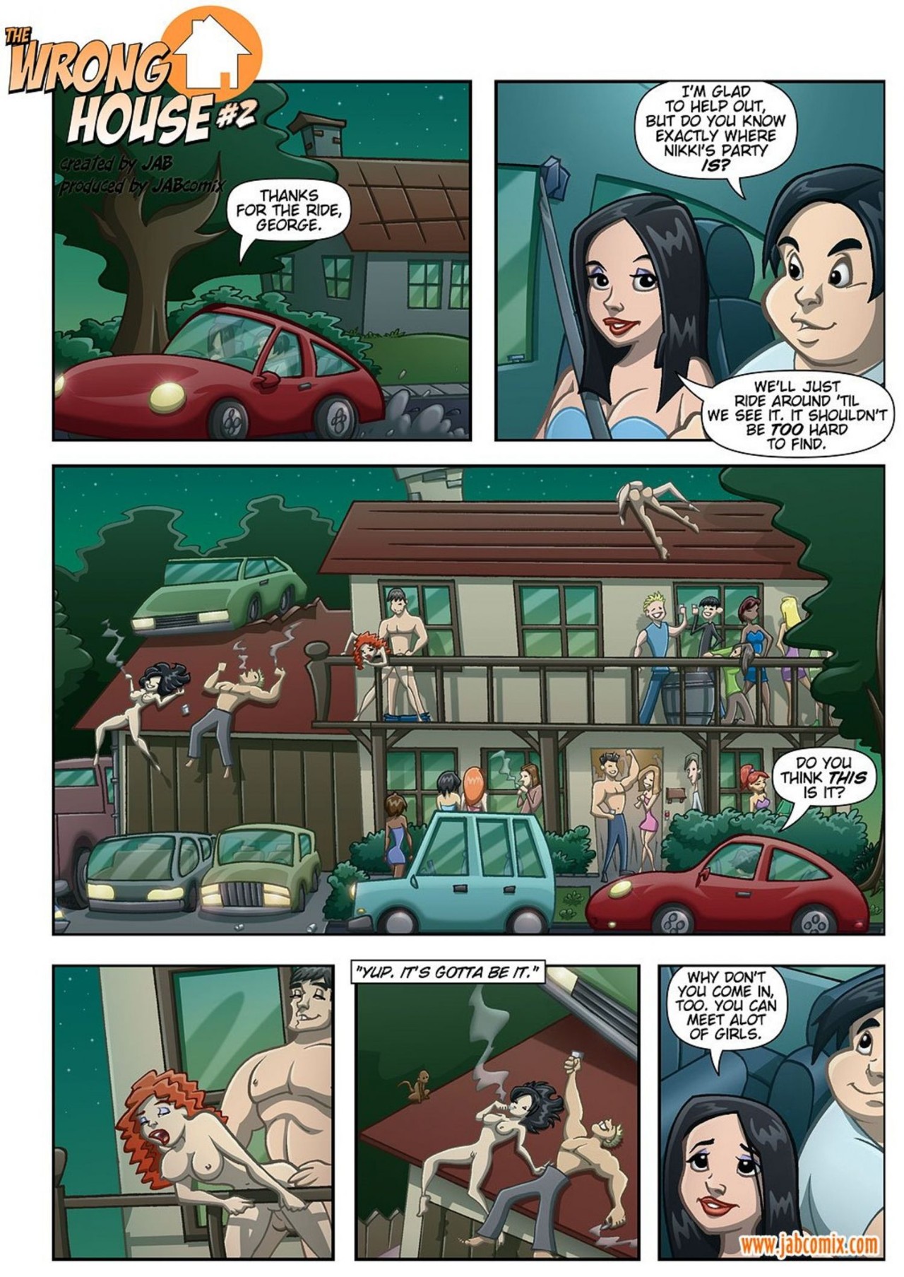 The wrong house 2 porn comic