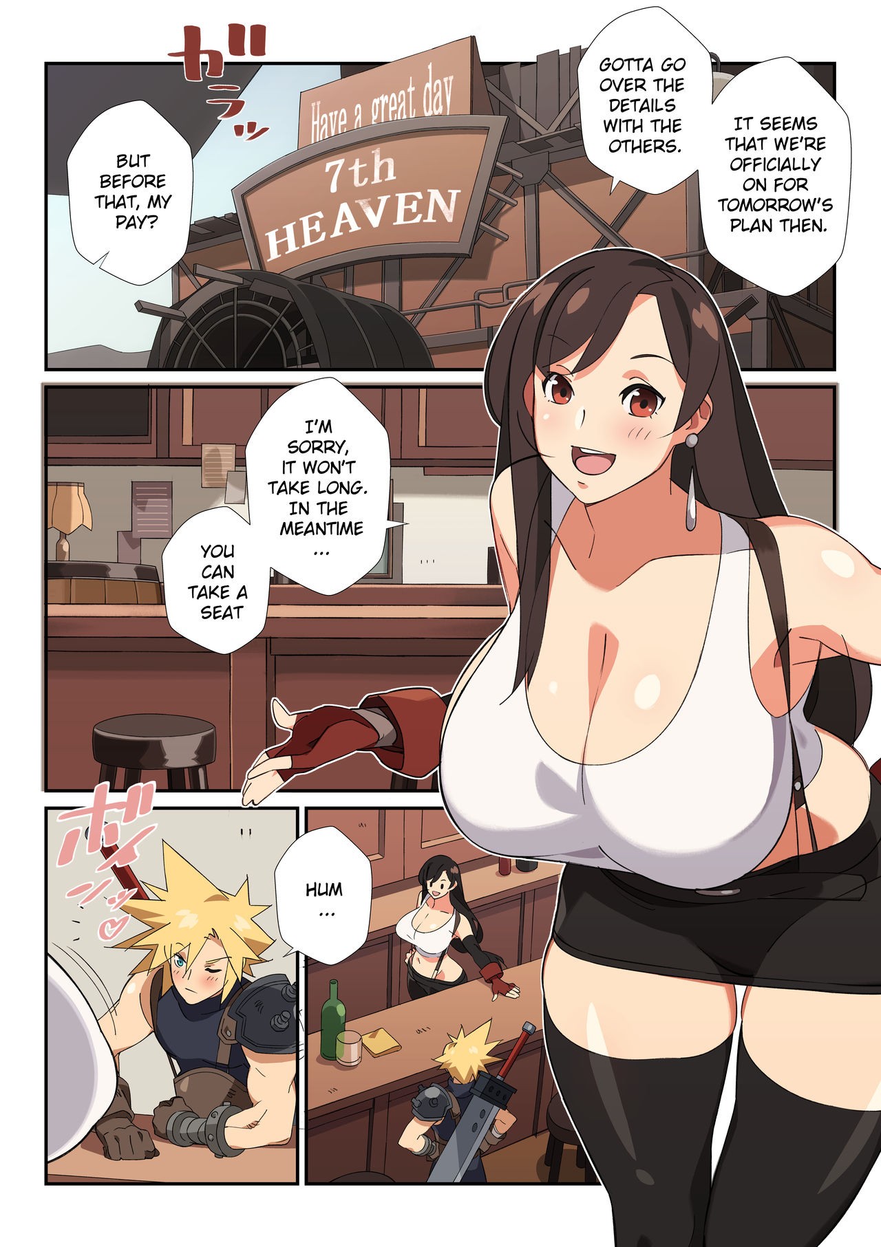 Tifa’s Special Cocktail! Porn Comic english 03