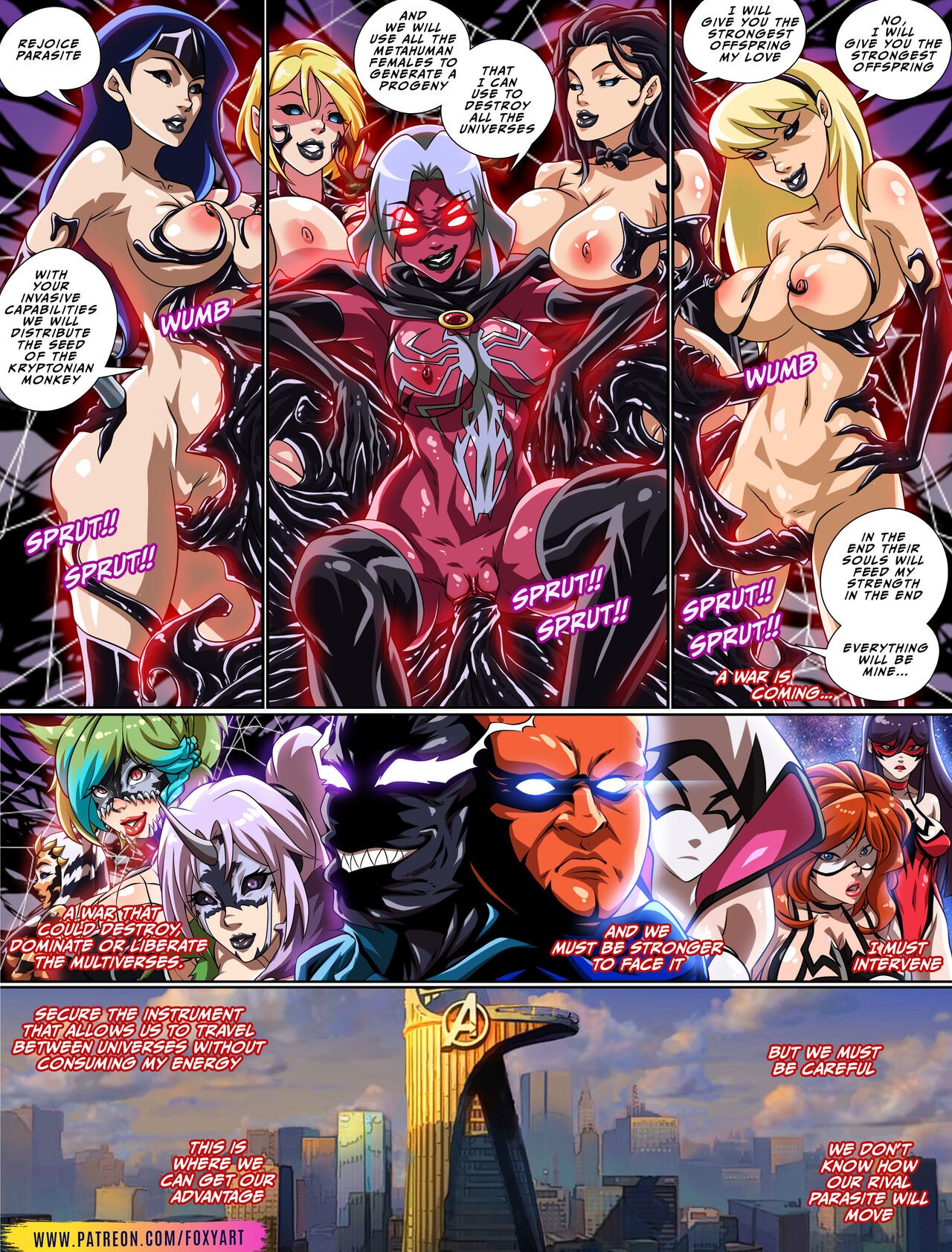 Venom: What if...? Sex Multiverse Porn Comic english 48